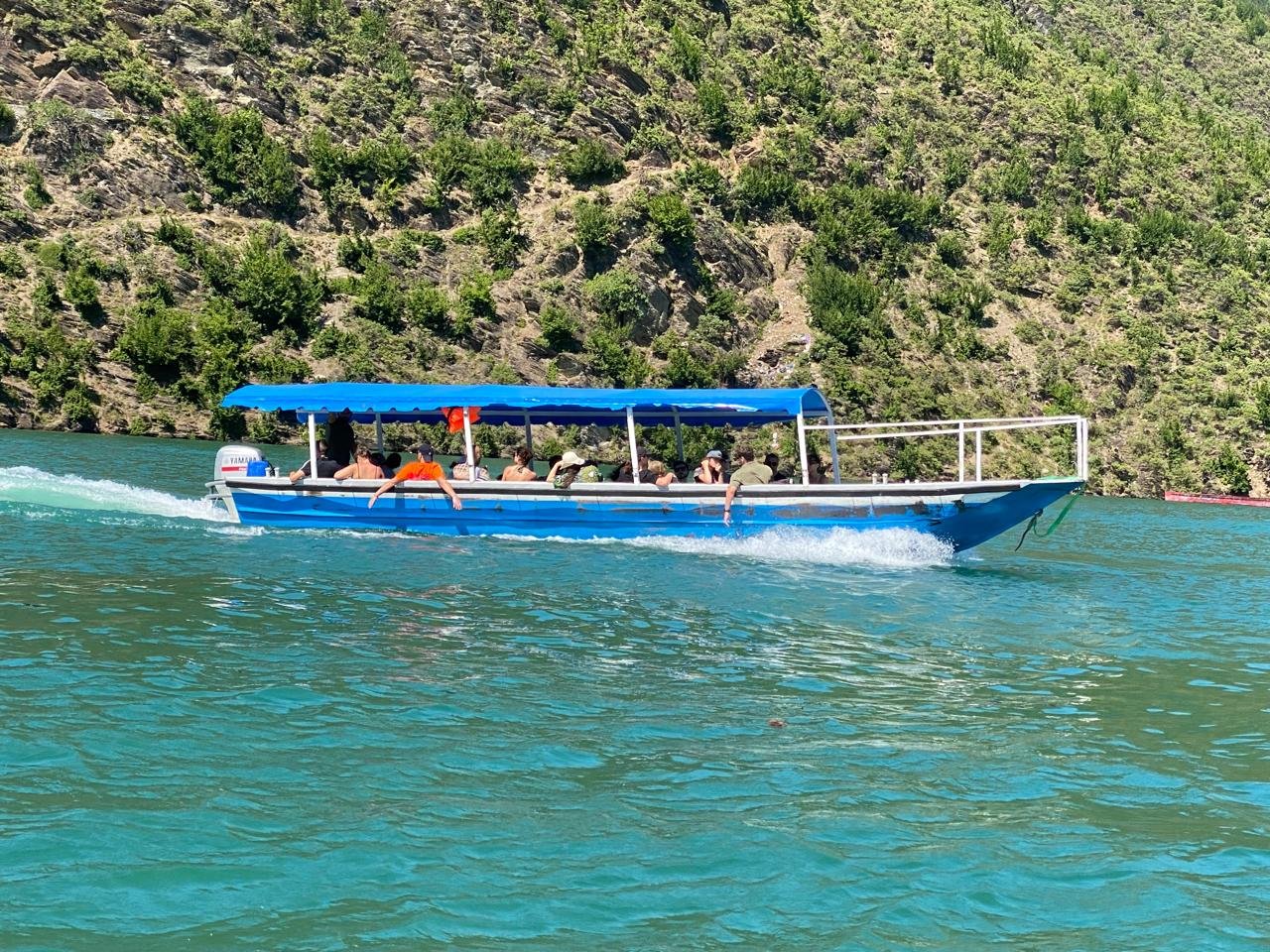 Shala River meeting point at Komani Lake